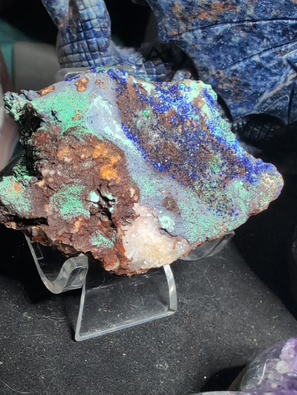 Sparkly Azurite Quartz Chrysocolla And Malachite